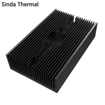 Crni anodizirani aluminijumski hladnjak