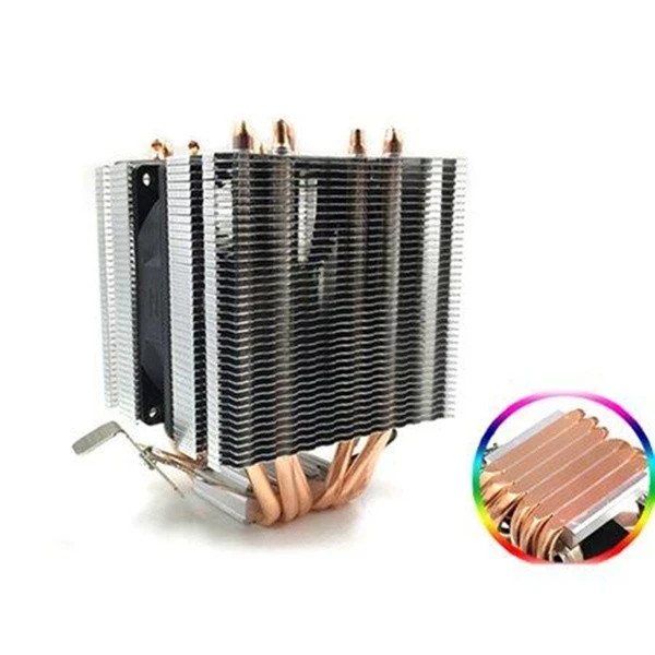 Aluminum Zipper Fin Heat Pipe LED Heat Sink